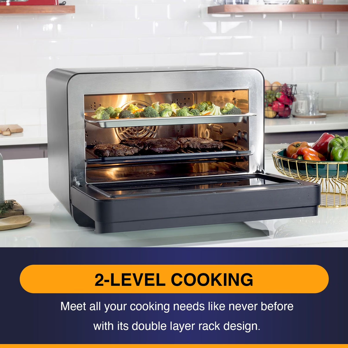 Mutlifunction Air Fryer Steam Oven Convection Countertop All-Inone Appliance