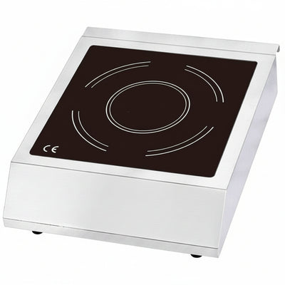 Electric Induction Cooker, Made of Stainless Steel & Ceramic Glass Surface Including Auto Shutoff and 170-Min Timer, Heats to 460°F, 120V, Black