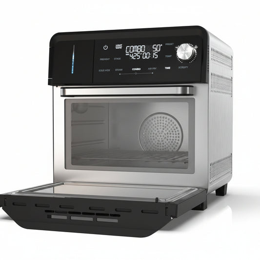 Pfas-Free Steam Oven & Air Fryer, All-In-One Convection Cooker | Precision Steam Control, Toast, Air Fry, Sous Vide & More, Juicier Meats, 120 Presets, 50–450°F, Stainless Steel