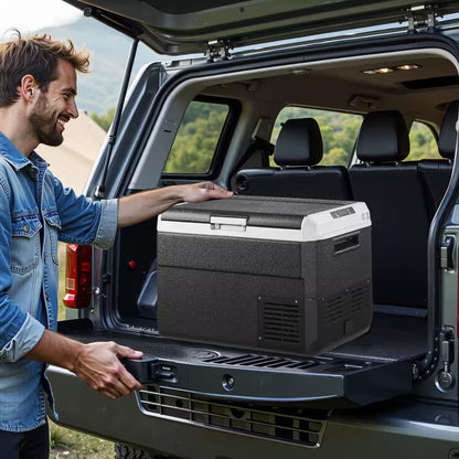 Refrigerator Capacity 0.97 Cu. Ft Car Refrigerator Outdoor Refrigerator Adjustable Temperature-4-68°F Black 2025 Update