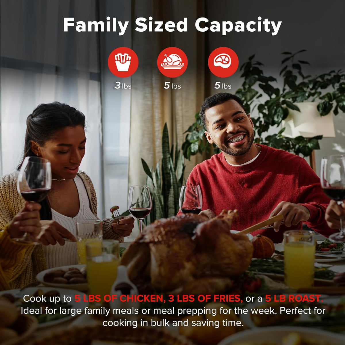 Pfas-Free Steam Oven & Air Fryer, All-In-One Convection Cooker | Precision Steam Control, Toast, Air Fry, Sous Vide & More, Juicier Meats, 120 Presets, 50–450°F, Stainless Steel